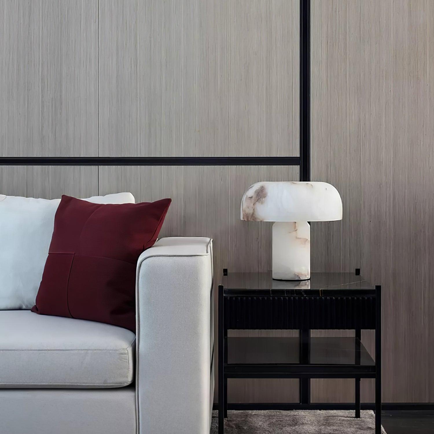 Mushroom Type Alabaster Table Lamp