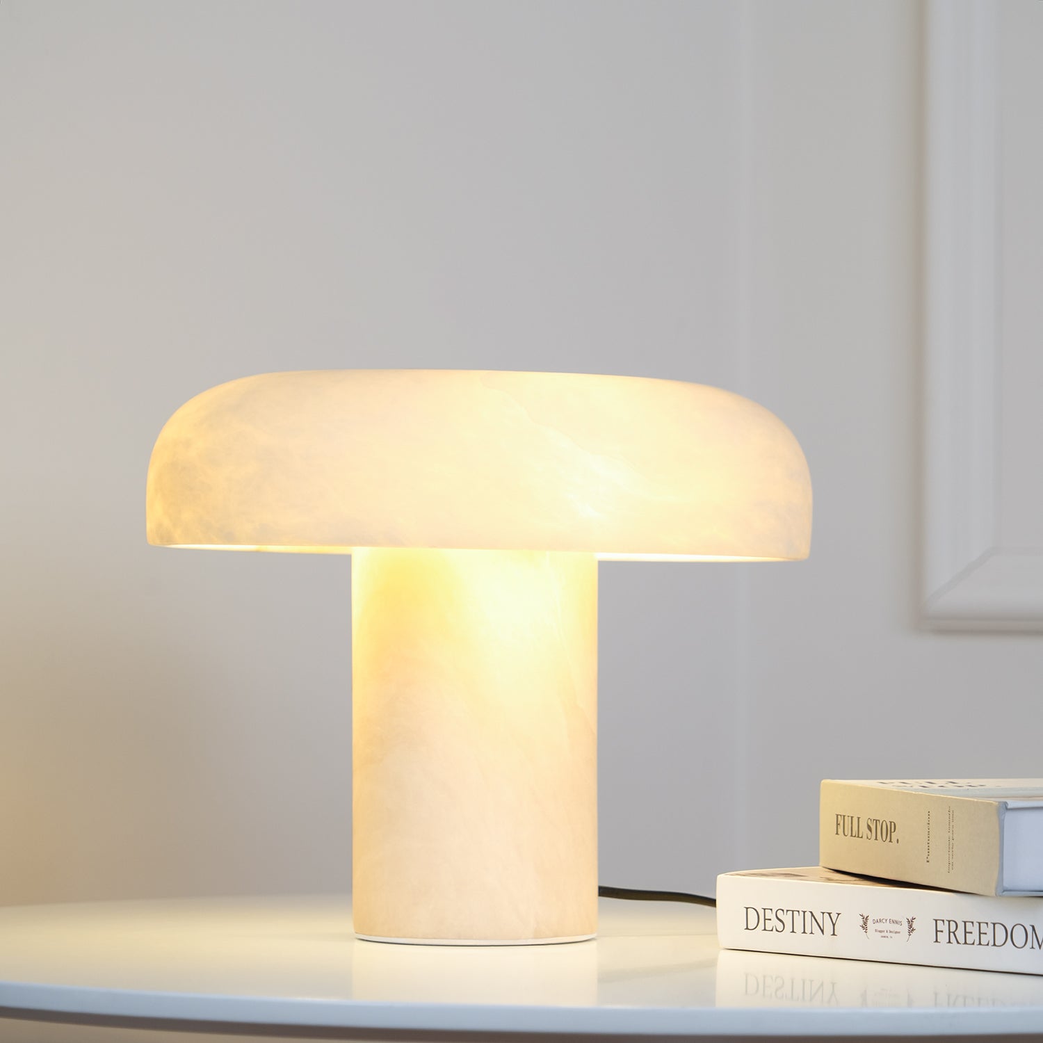 Mushroom Type Alabaster Table Lamp