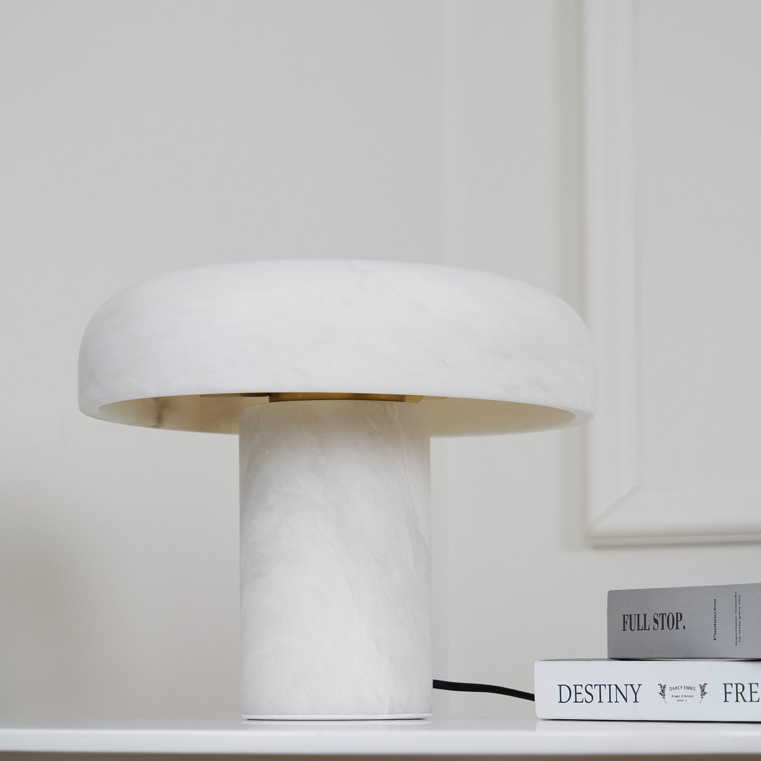 Mushroom Type Alabaster Table Lamp