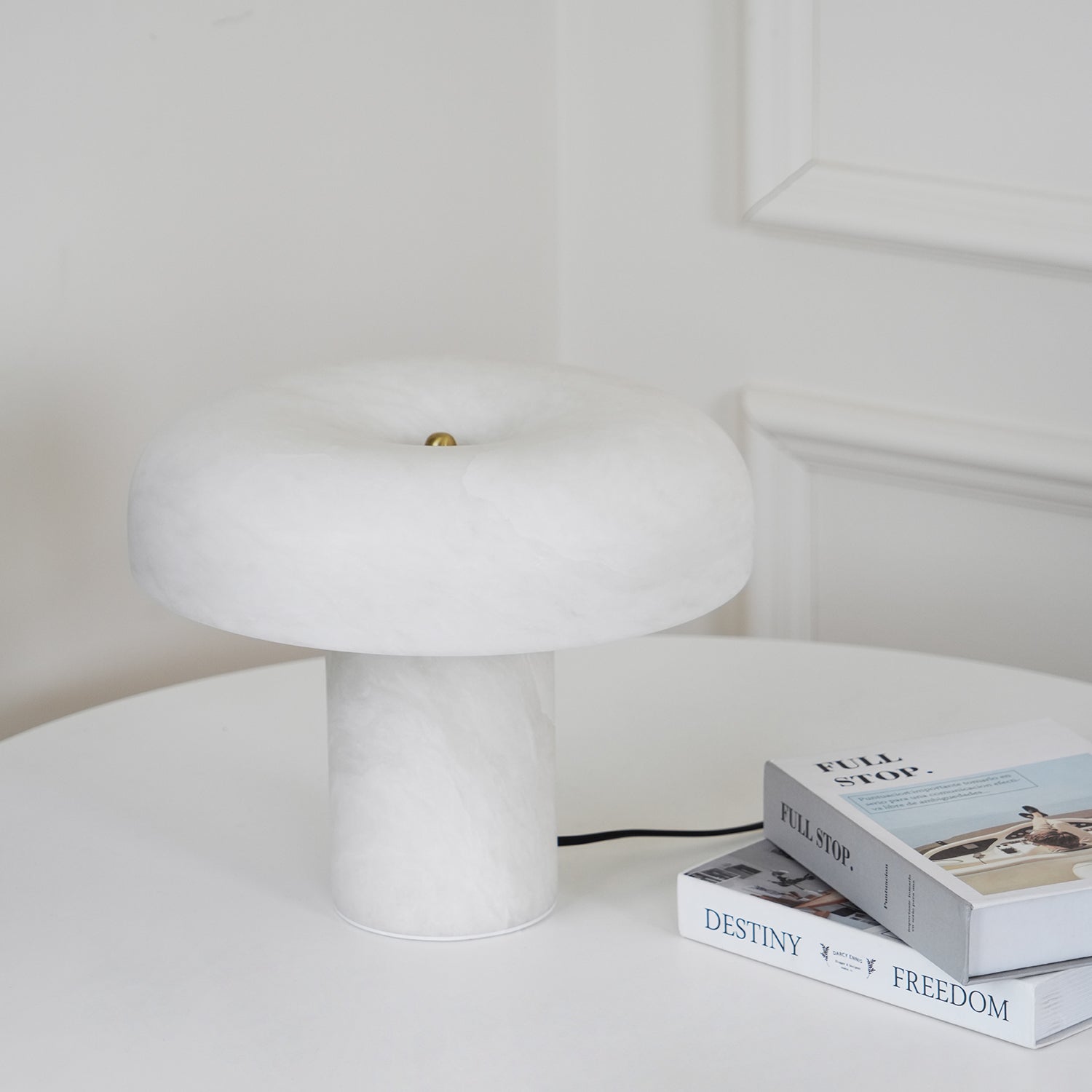 Mushroom Type Alabaster Table Lamp