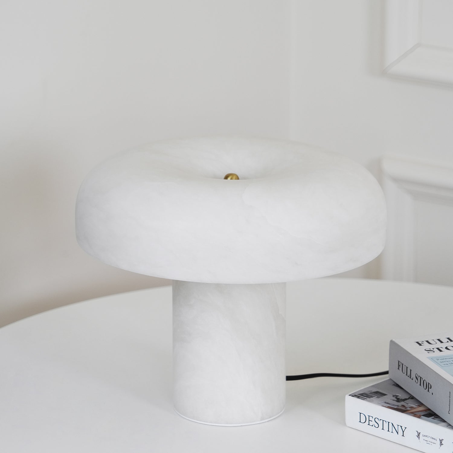 Mushroom Type Alabaster Table Lamp