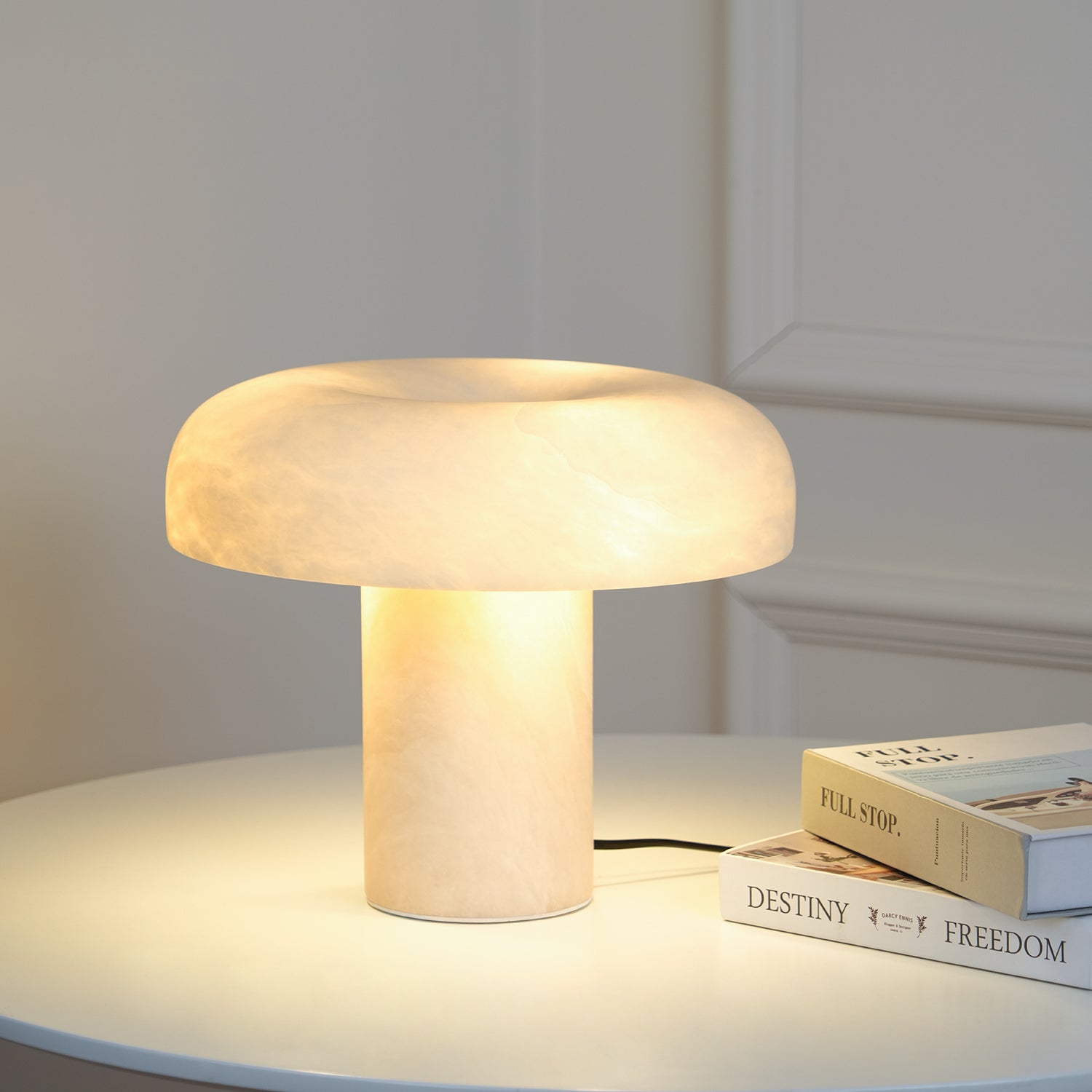 Mushroom Type Alabaster Table Lamp