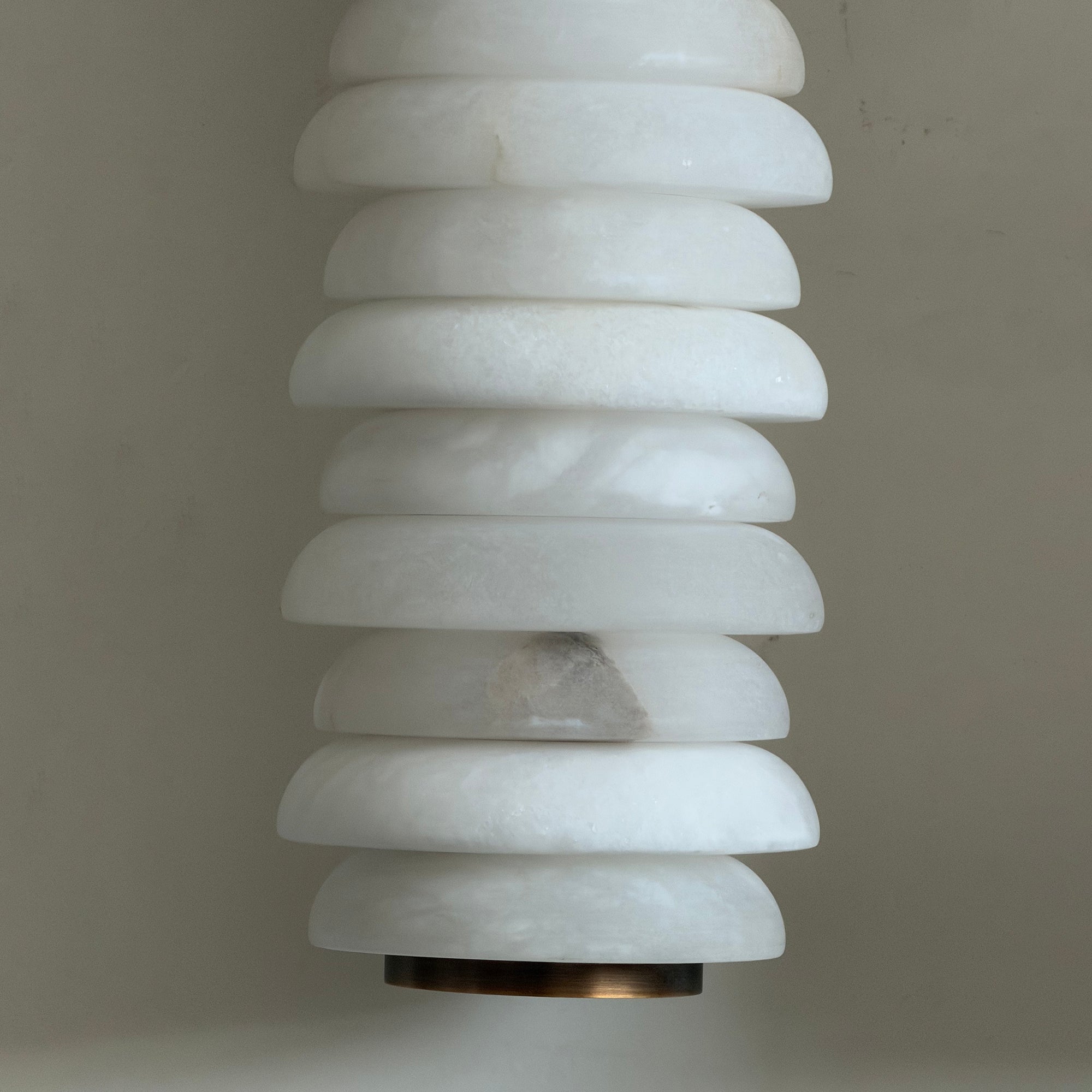 Calla Ribbed Alabaster Sconce