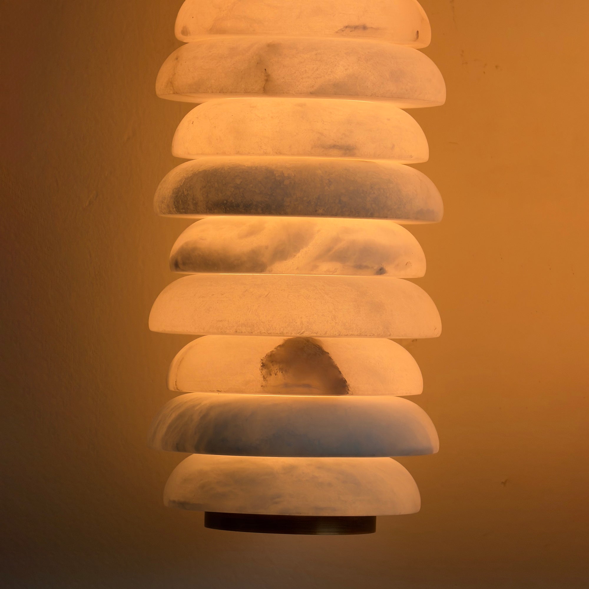 Calla Ribbed Alabaster Sconce