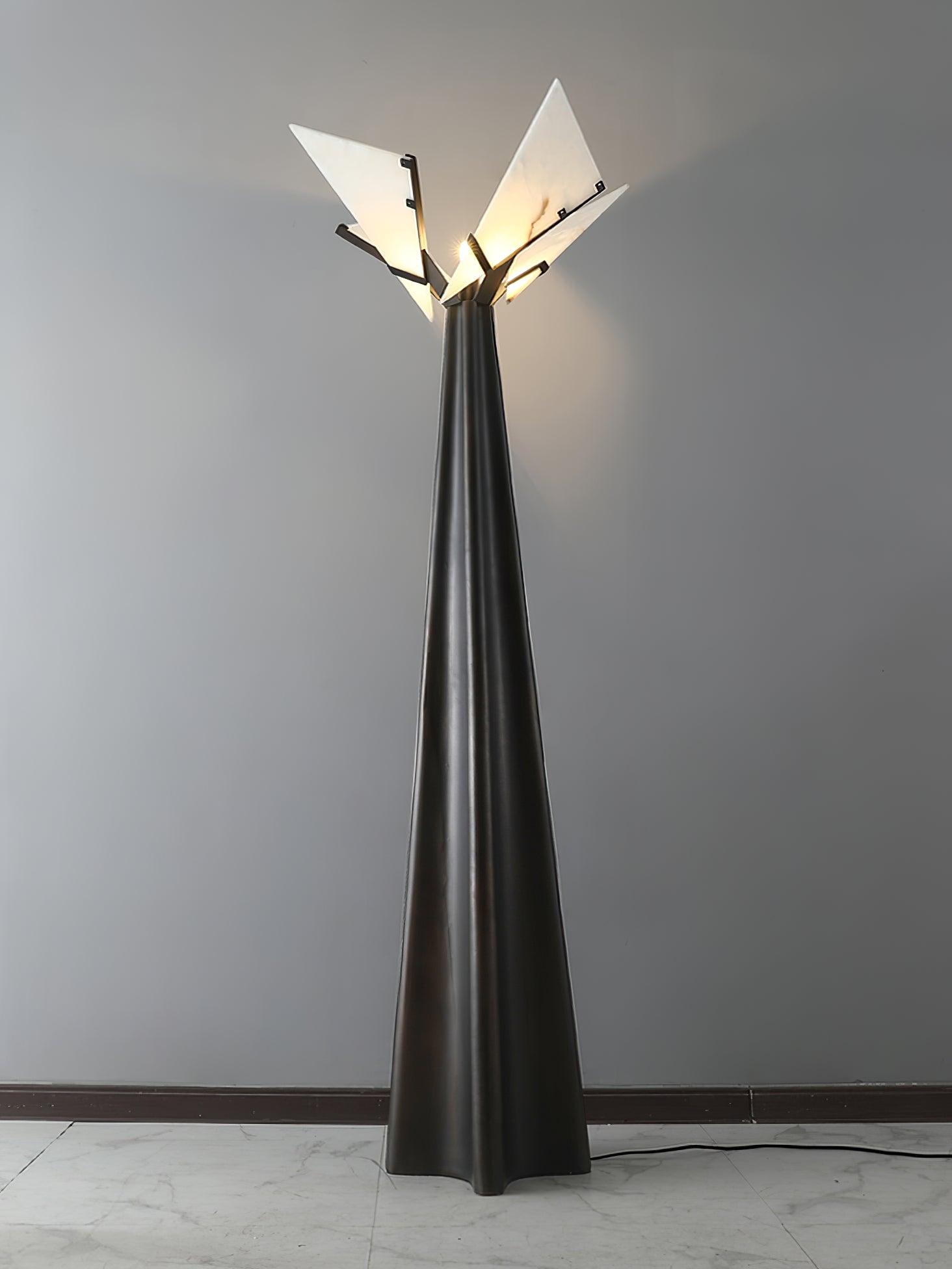 Religieuse Alabaster Floor Lamp