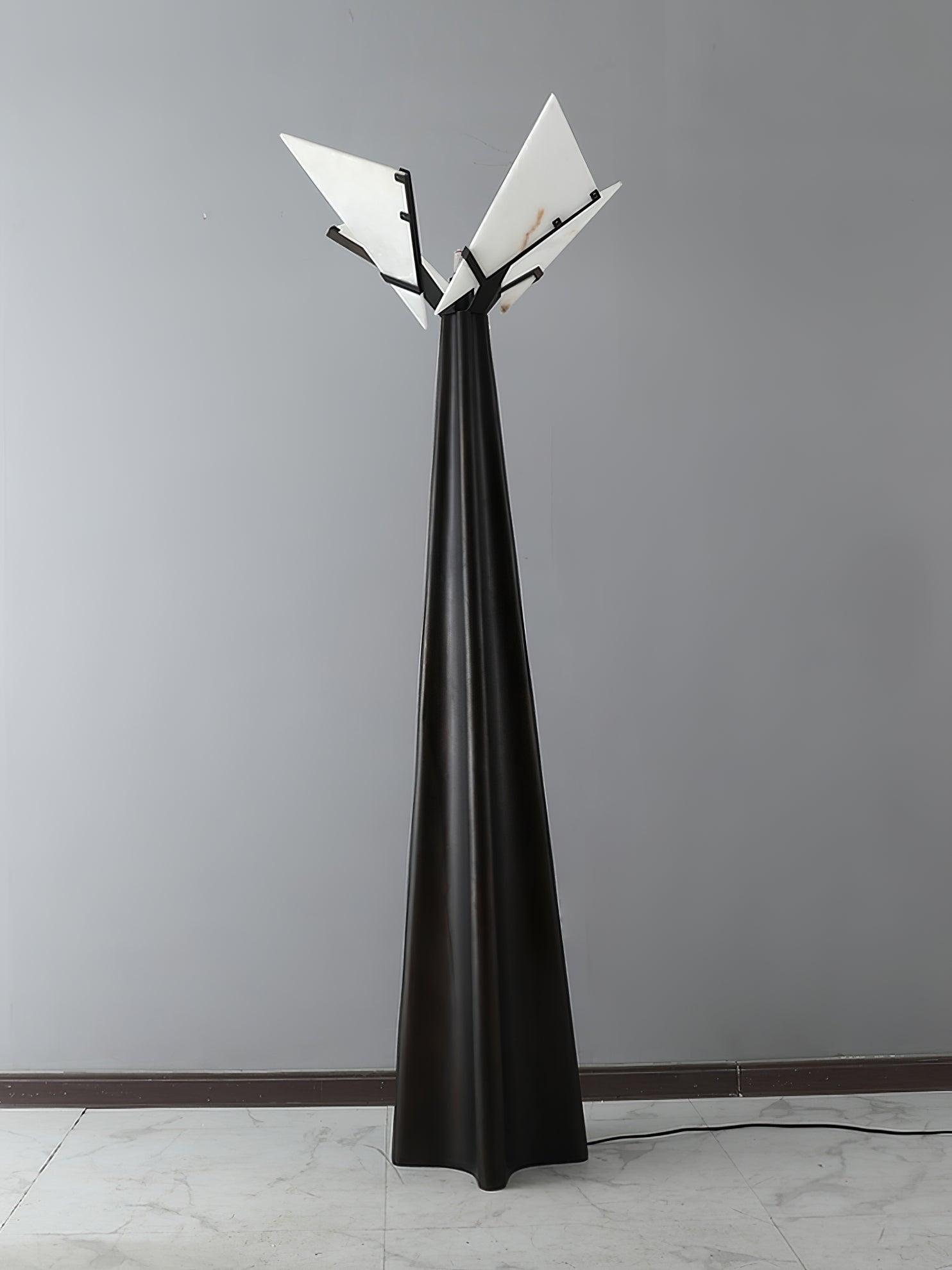 Religieuse Alabaster Floor Lamp