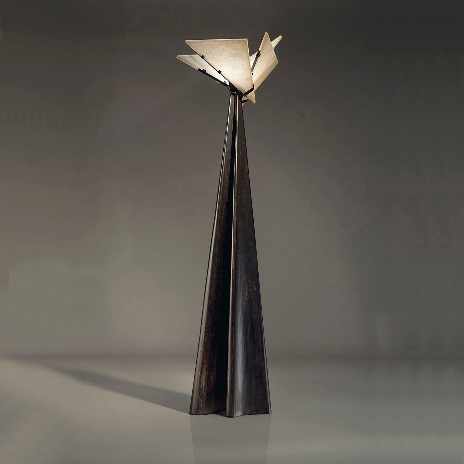 Religieuse Alabaster Floor Lamp
