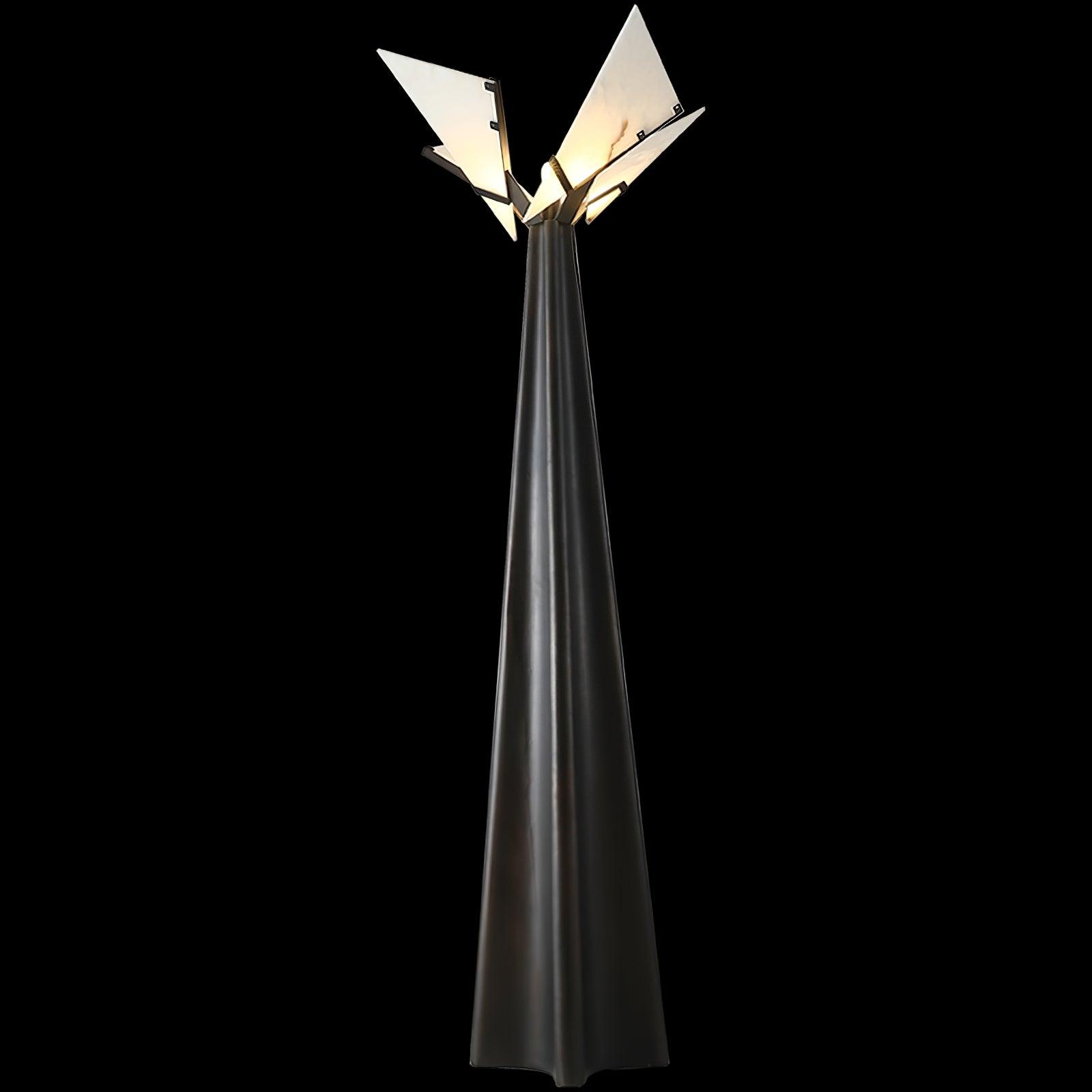 Religieuse Alabaster Floor Lamp