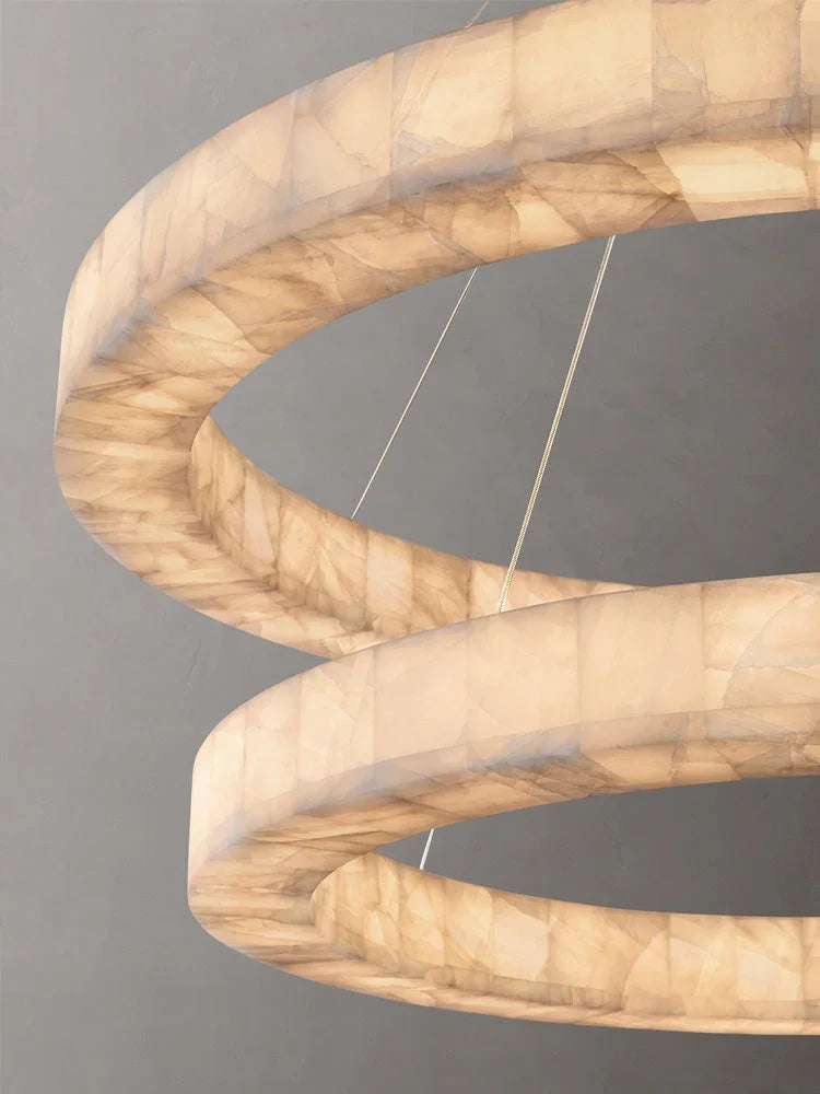 Alabaster Rivage Round Chandelier