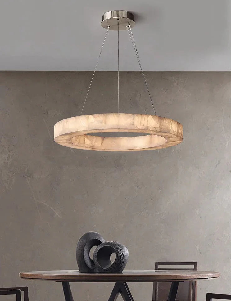 Alabaster Rivage Round Chandelier