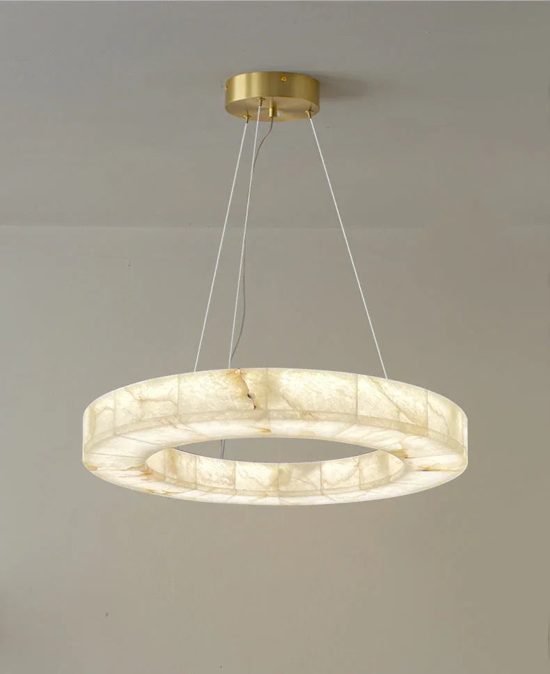 Alabaster Rivage Round Chandelier