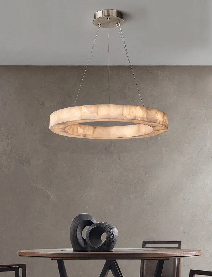 Alabaster Rivage Round Chandelier