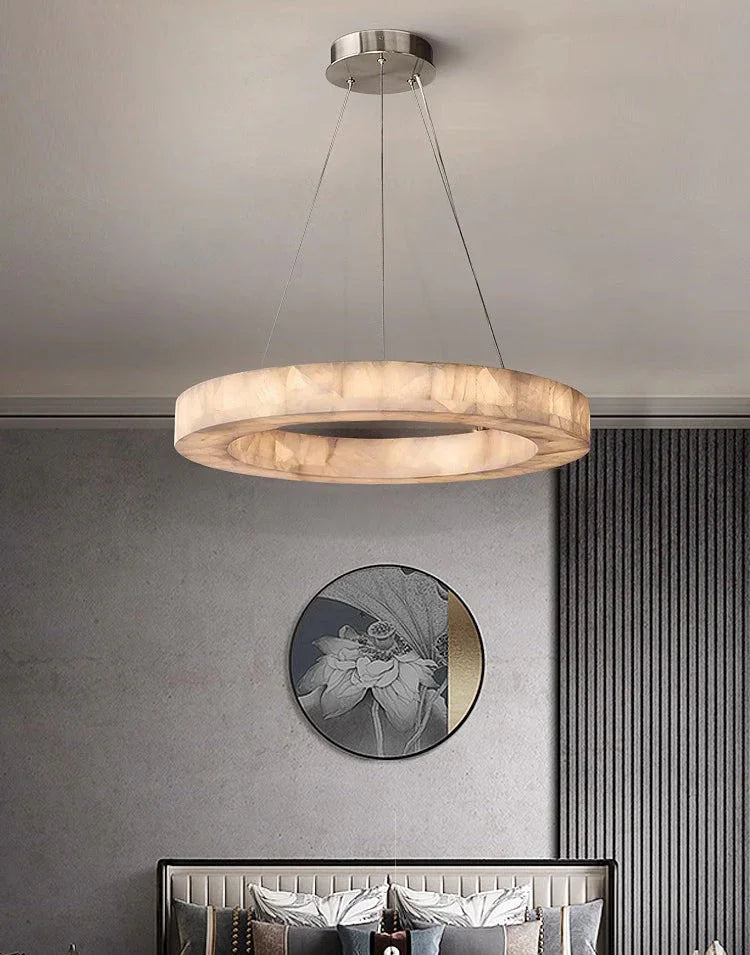 Alabaster Rivage Round Chandelier