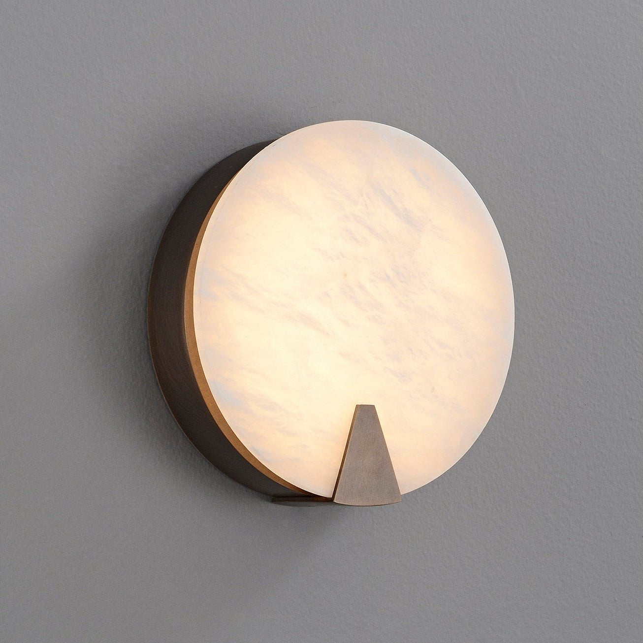 Solaris Halo Alabaster Wall Light