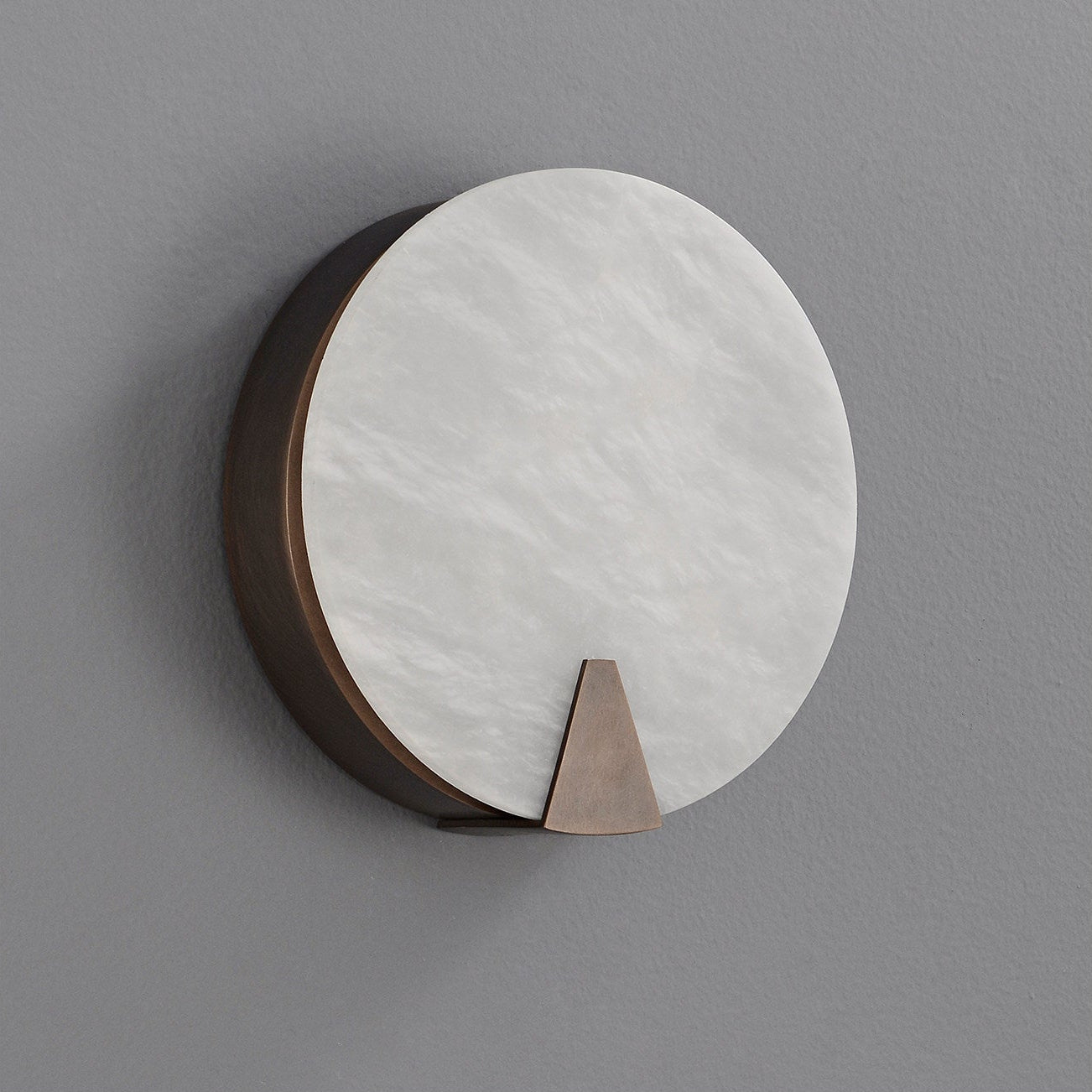 Solaris Halo Alabaster Wall Light