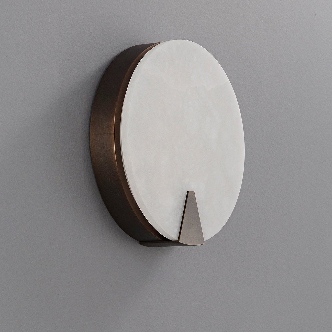 Solaris Halo Alabaster Wall Light