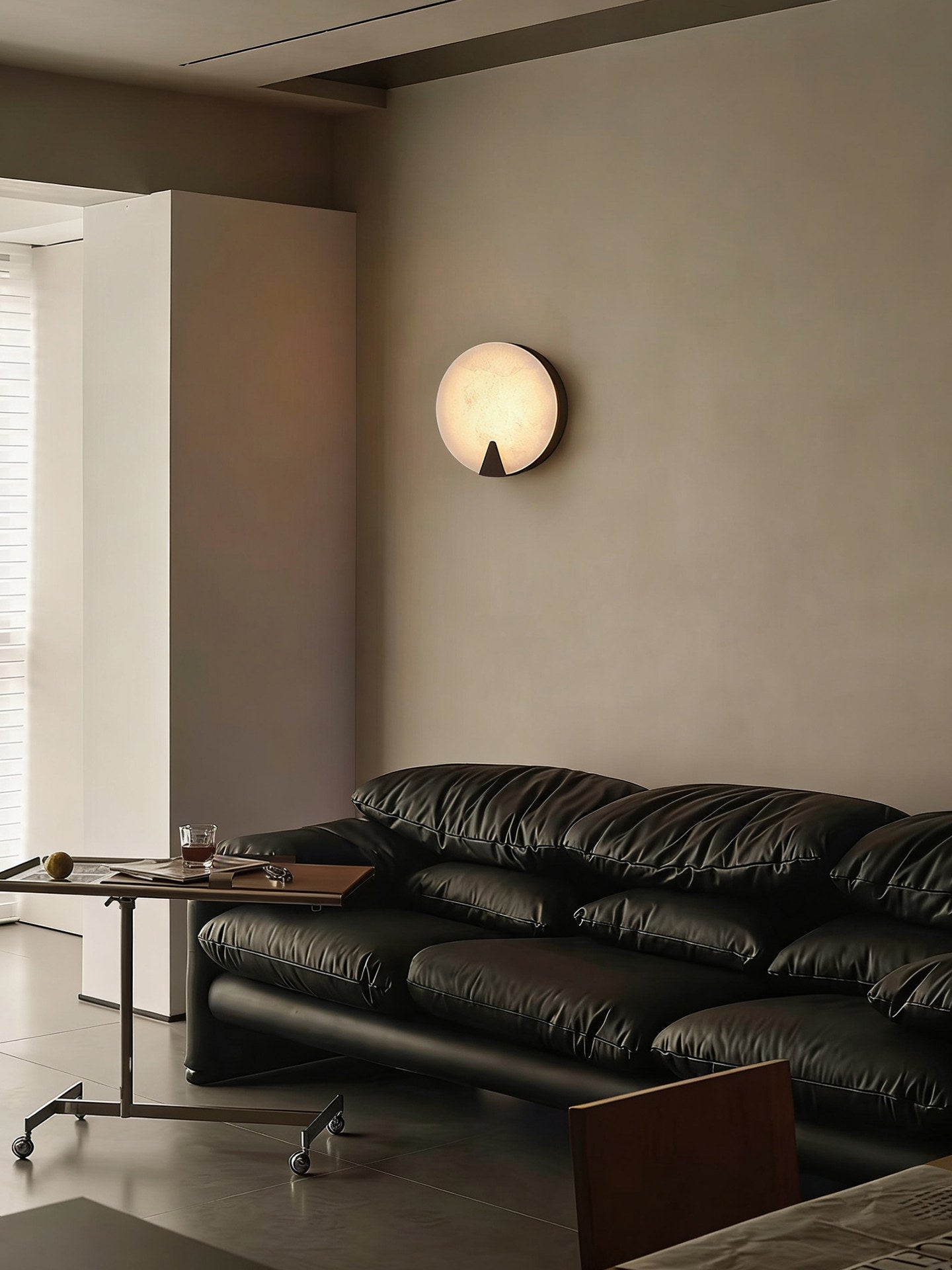 Solaris Halo Alabaster Wall Light