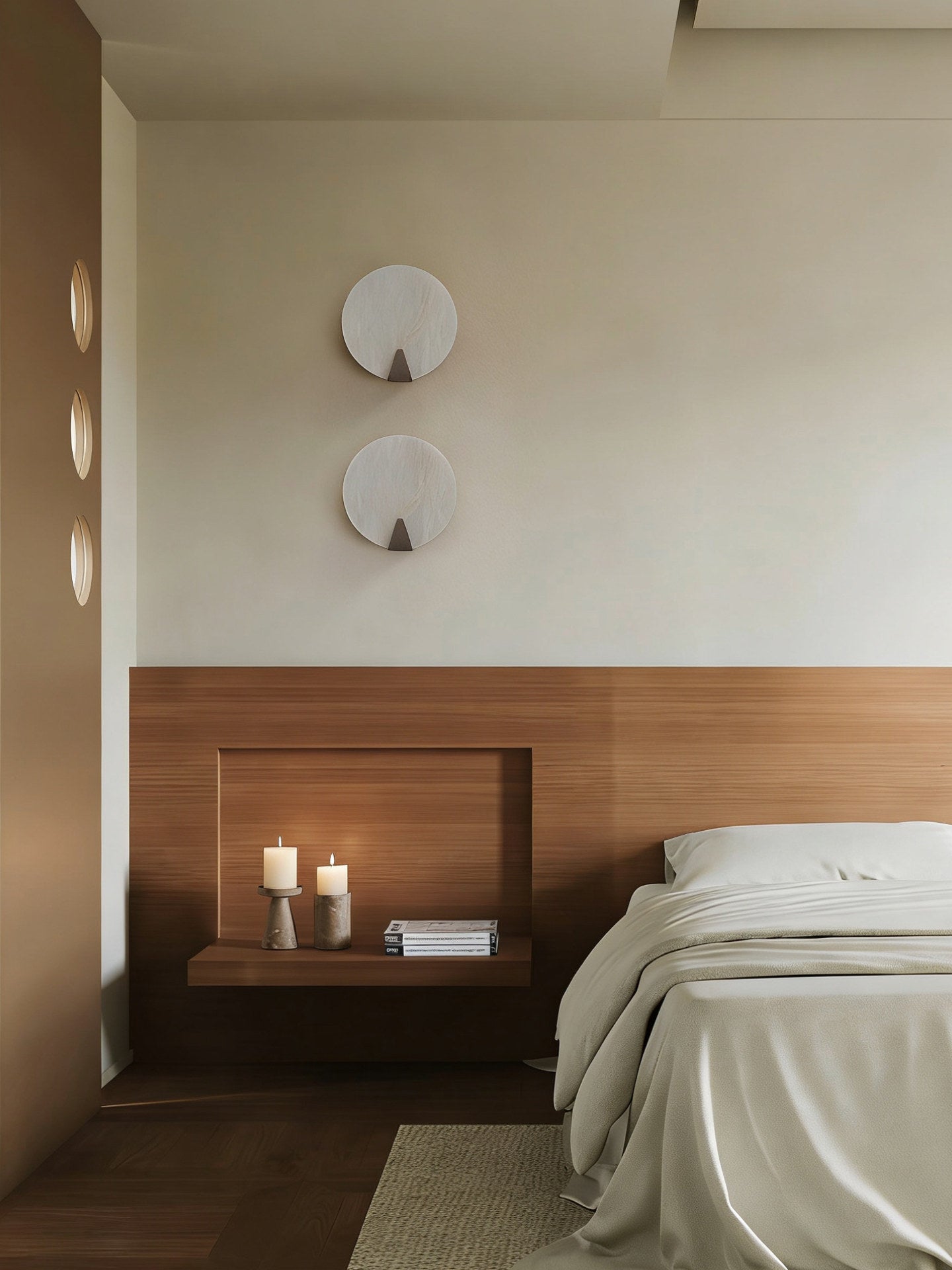Solaris Halo Alabaster Wall Light