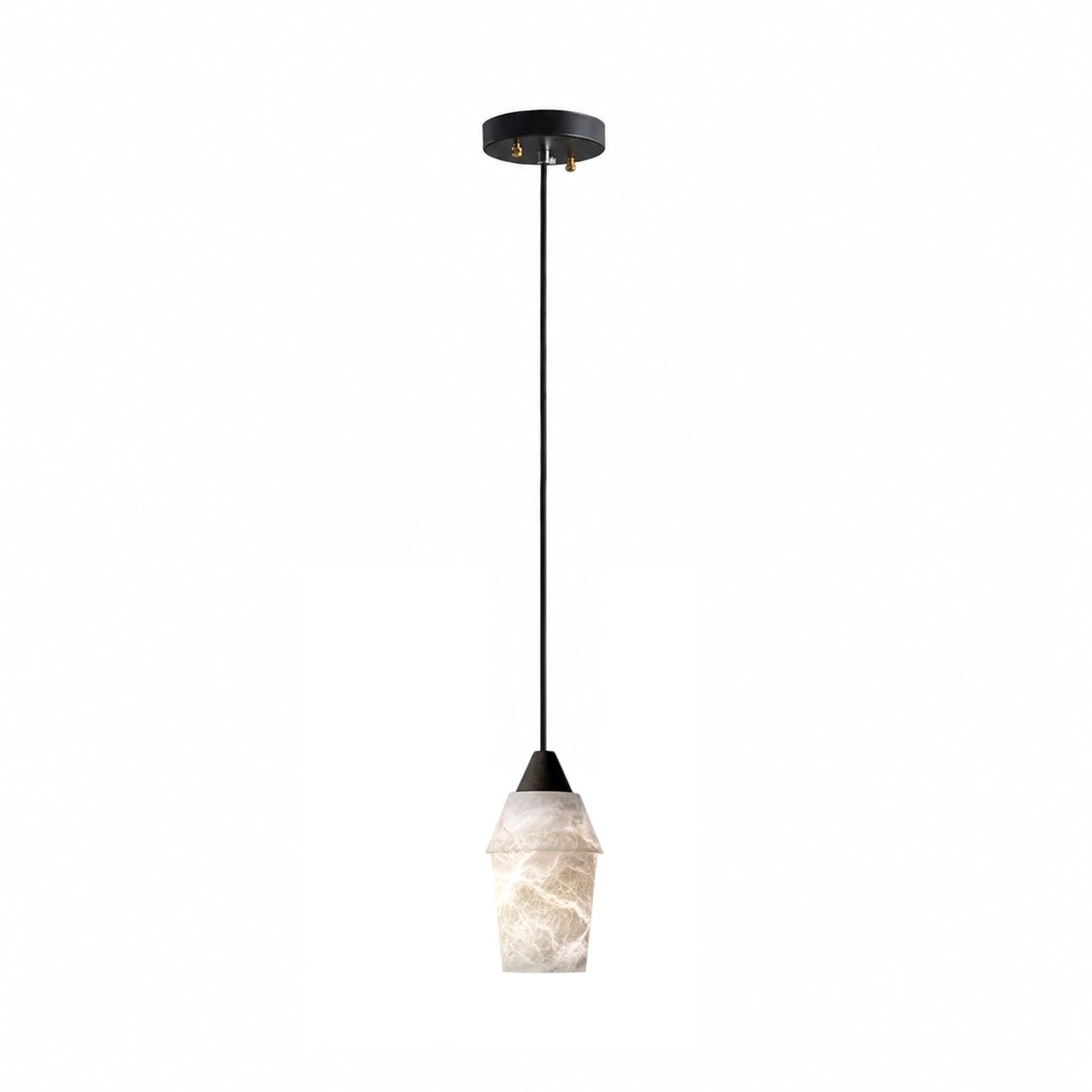 Spindle Alabaster Cluster Chandelier
