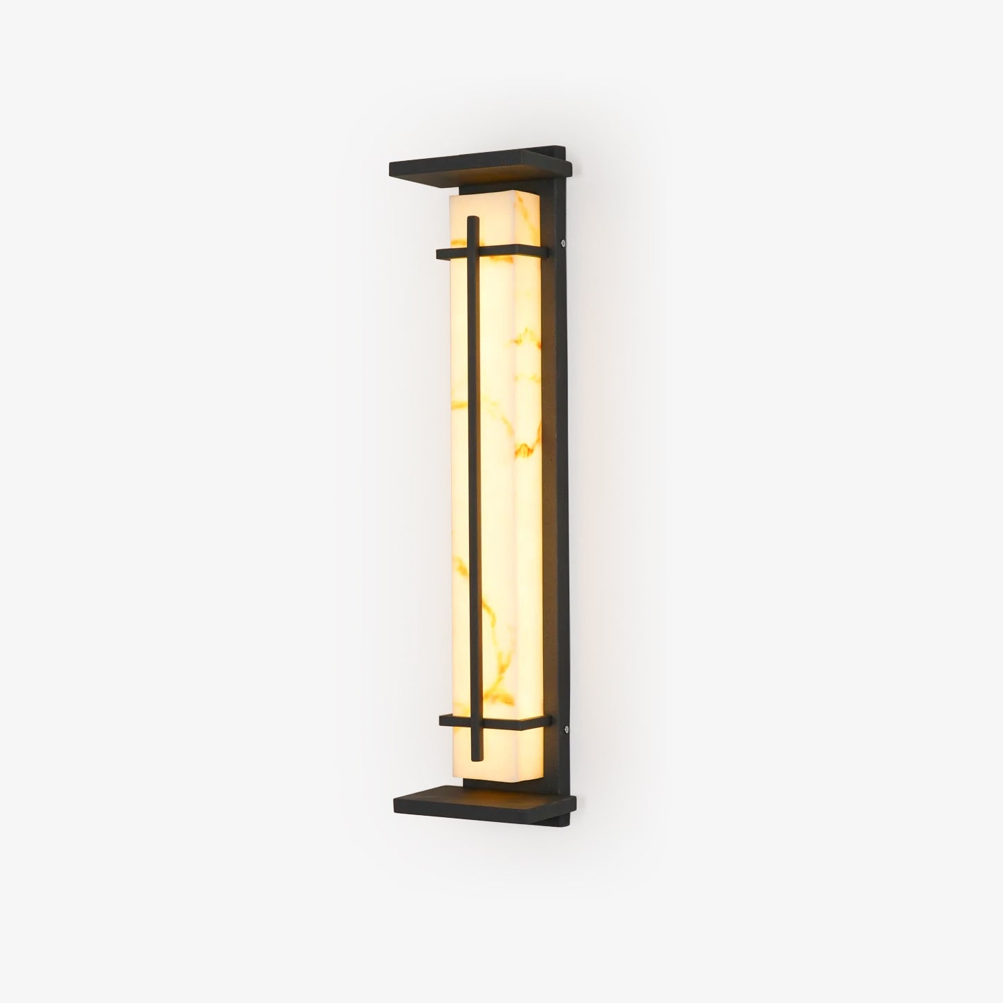 Square Outdoor Alabaster Wall Light