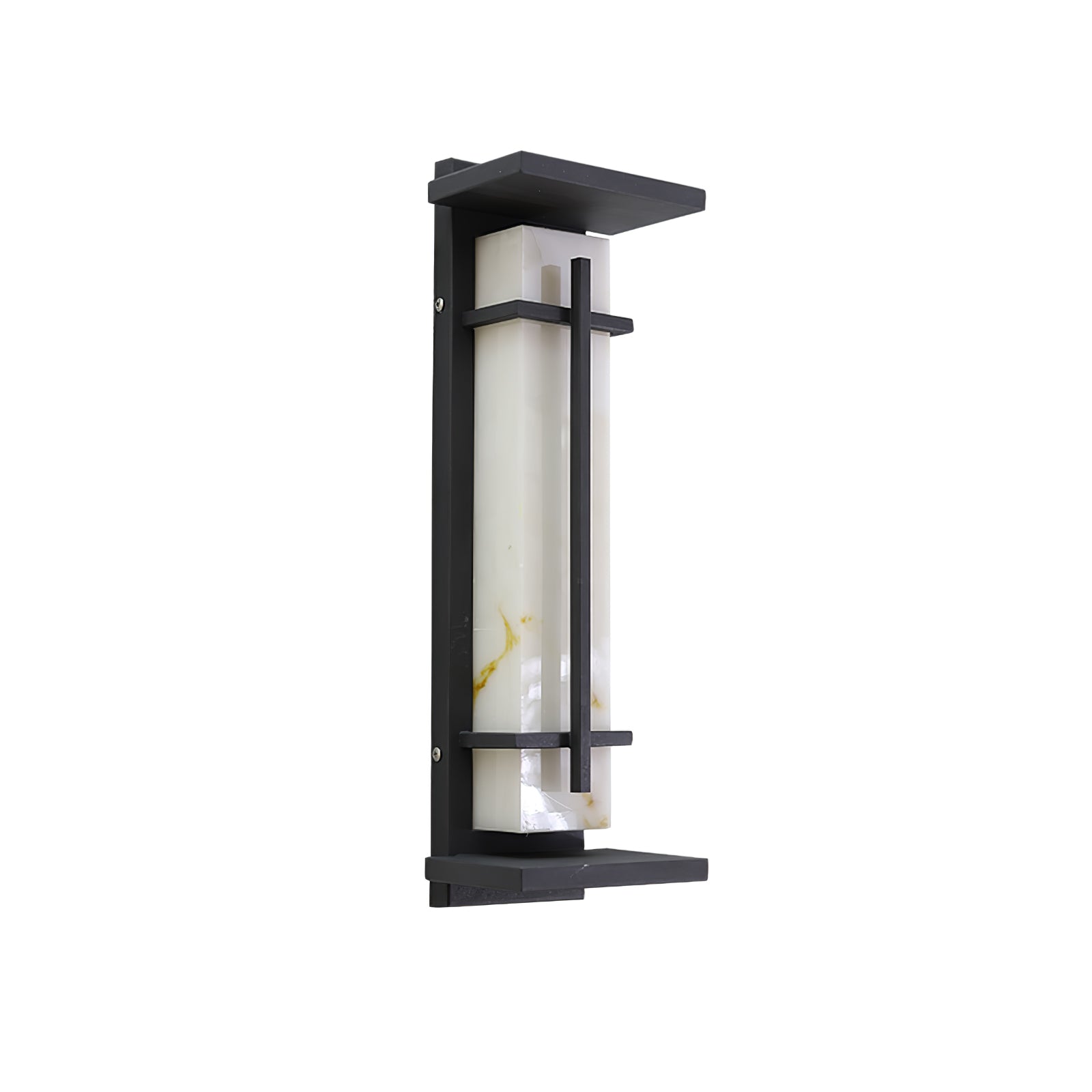 Square Outdoor Alabaster Wall Light