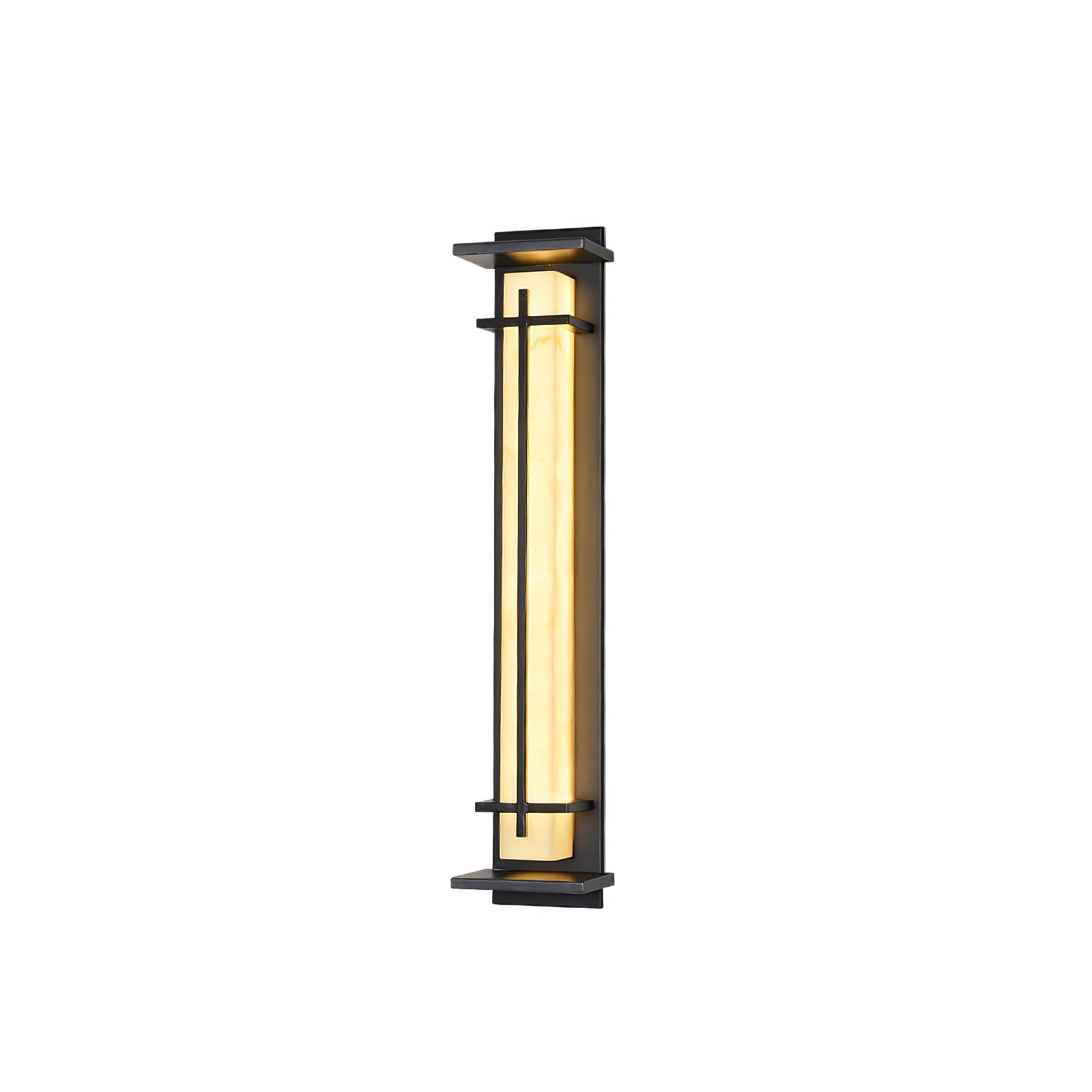 Square Outdoor Alabaster Wall Light