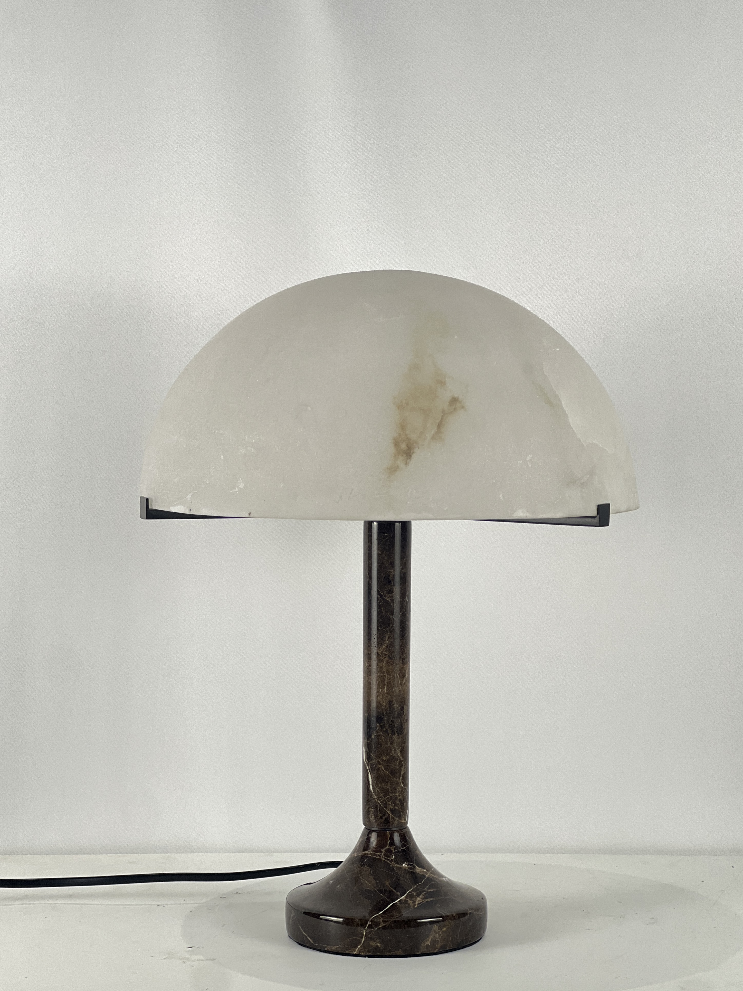 CASA Lighting Emerie Alabaster Table Lamp | Brass Base & Natural Stone