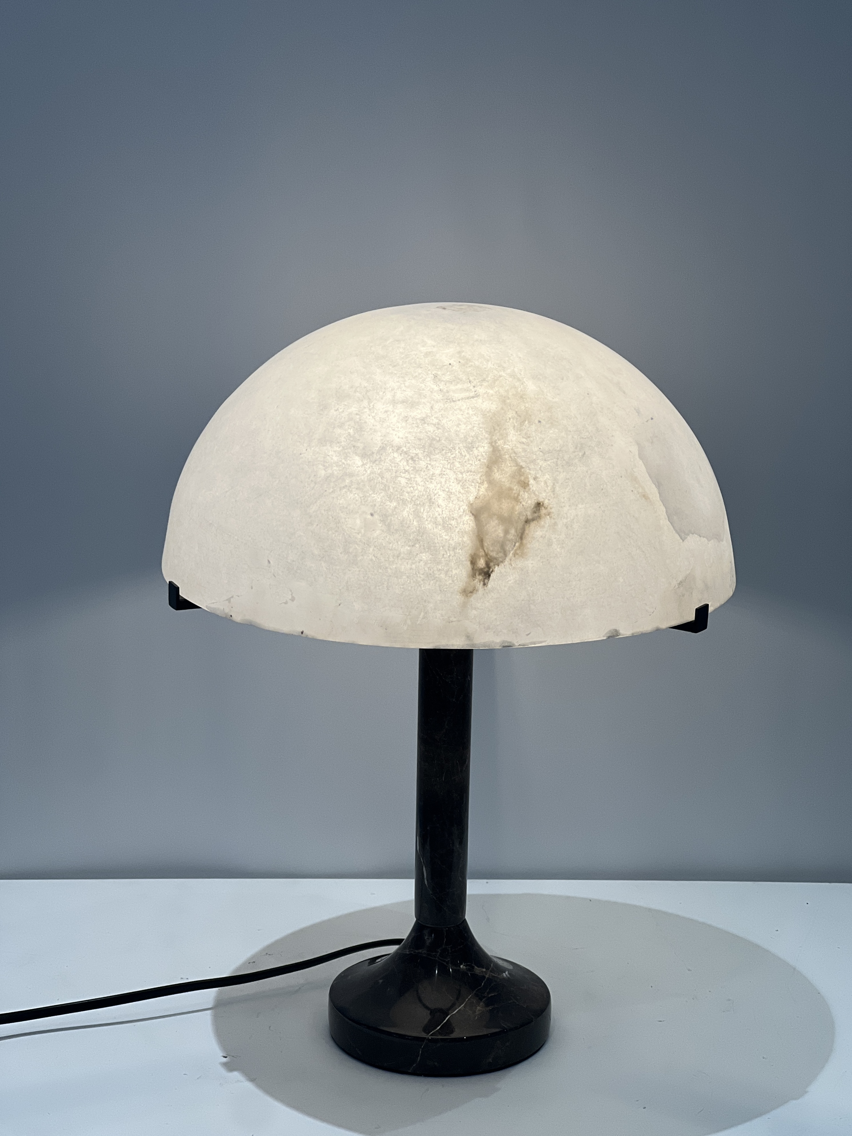 CASA Lighting Emerie Alabaster Table Lamp | Brass Base & Natural Stone