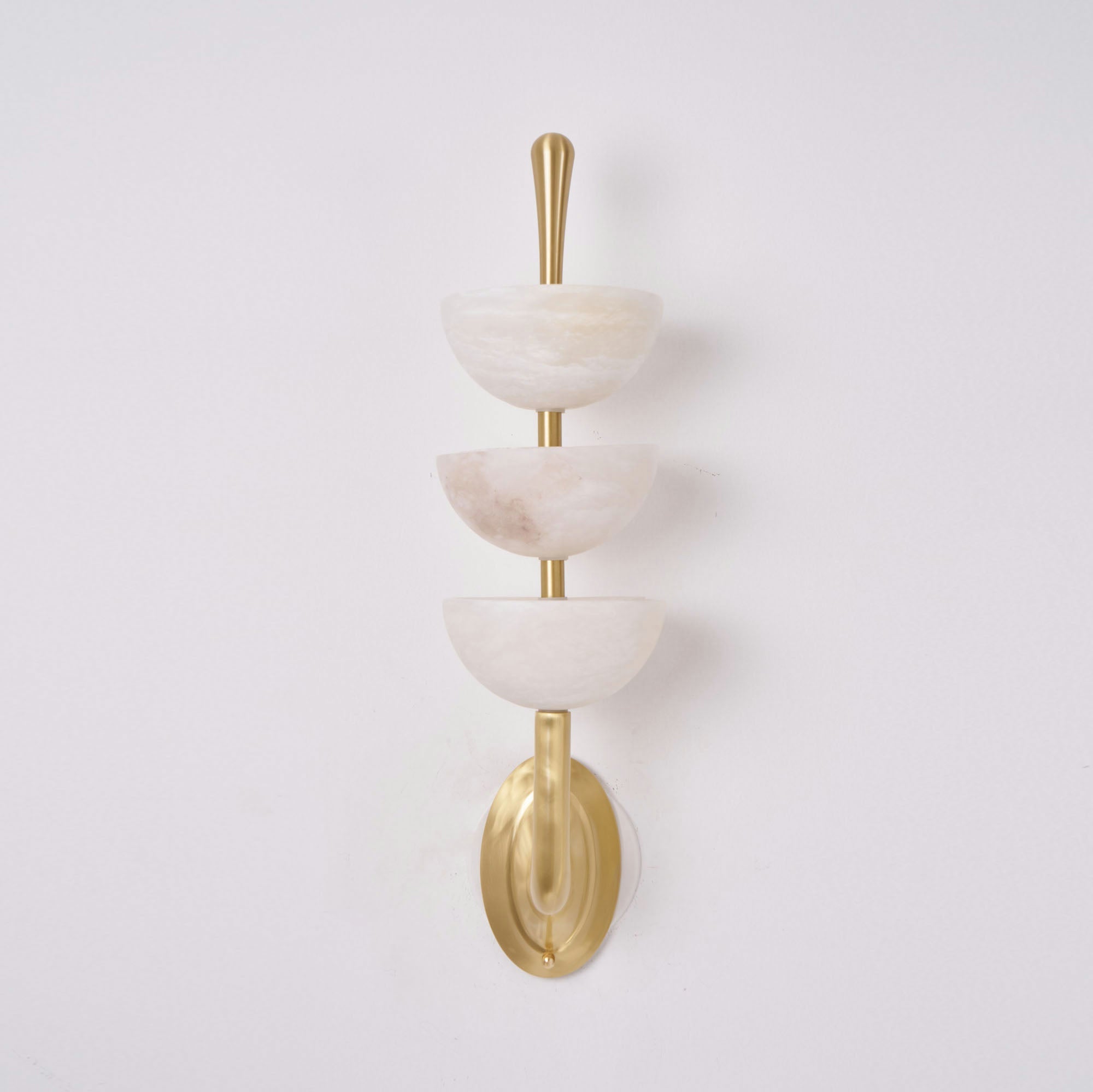 Triple Alabaster Wall Lamp