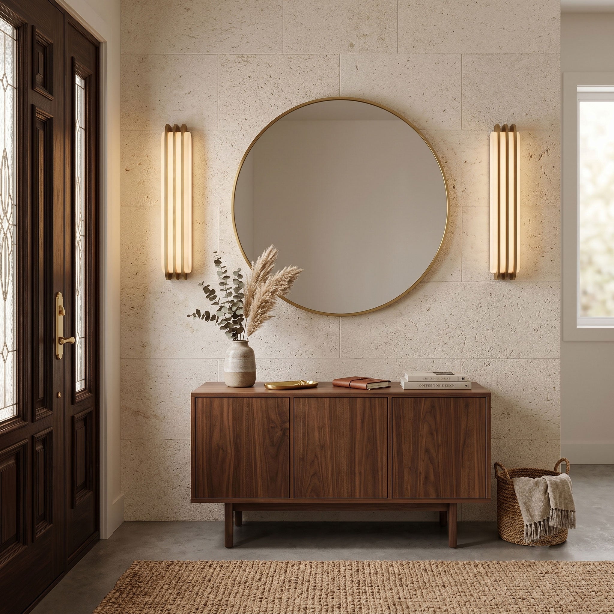 Virex Layered Alabaster Wall Light