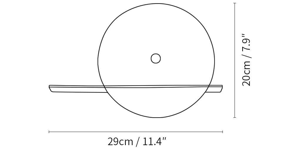 Alabaster Modern Round Wall Sconce
