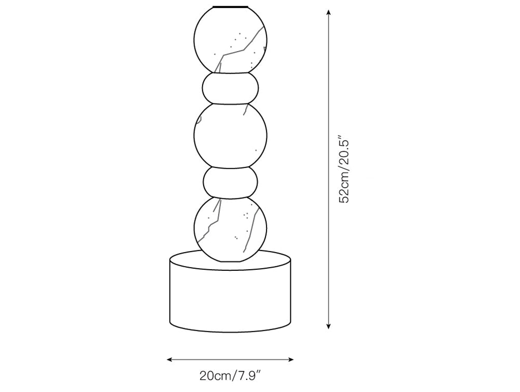 Alabaster Pearl Xyx Table Lamp