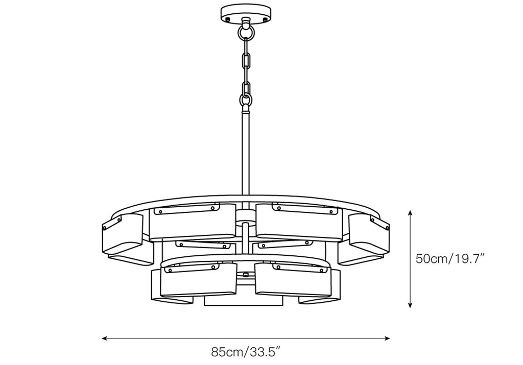 Modern Alabaster Fusion Chandelier