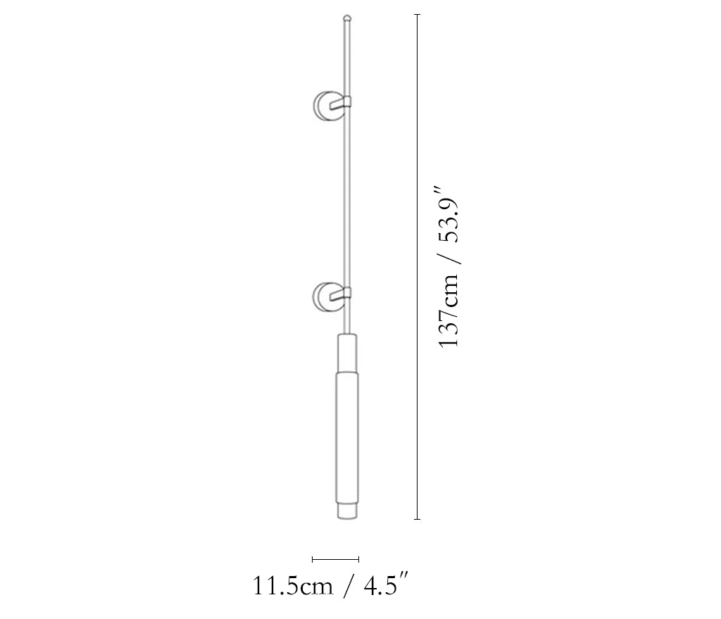 Alabaster Verita Column Wall Sconce
