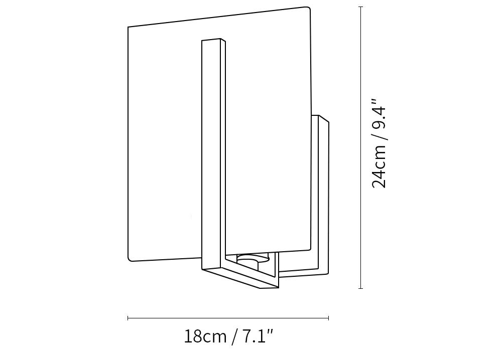 Alabaster Square Wall Sconce