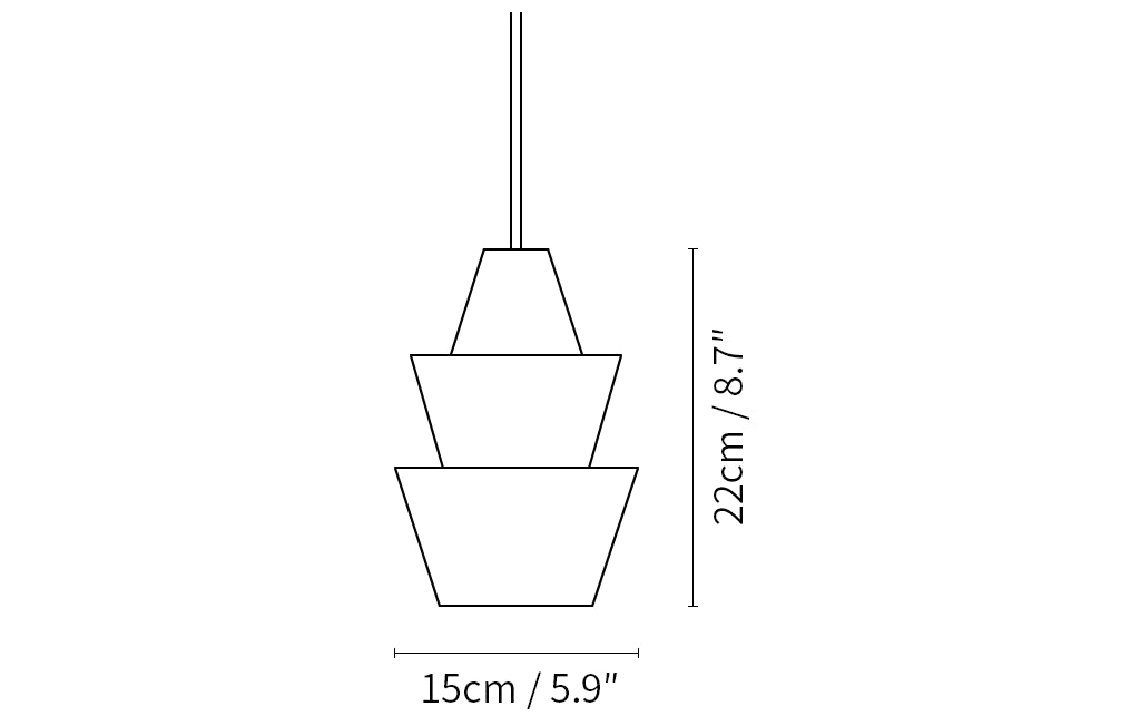 Modern Stacked Conical Alabaster Pendant Light