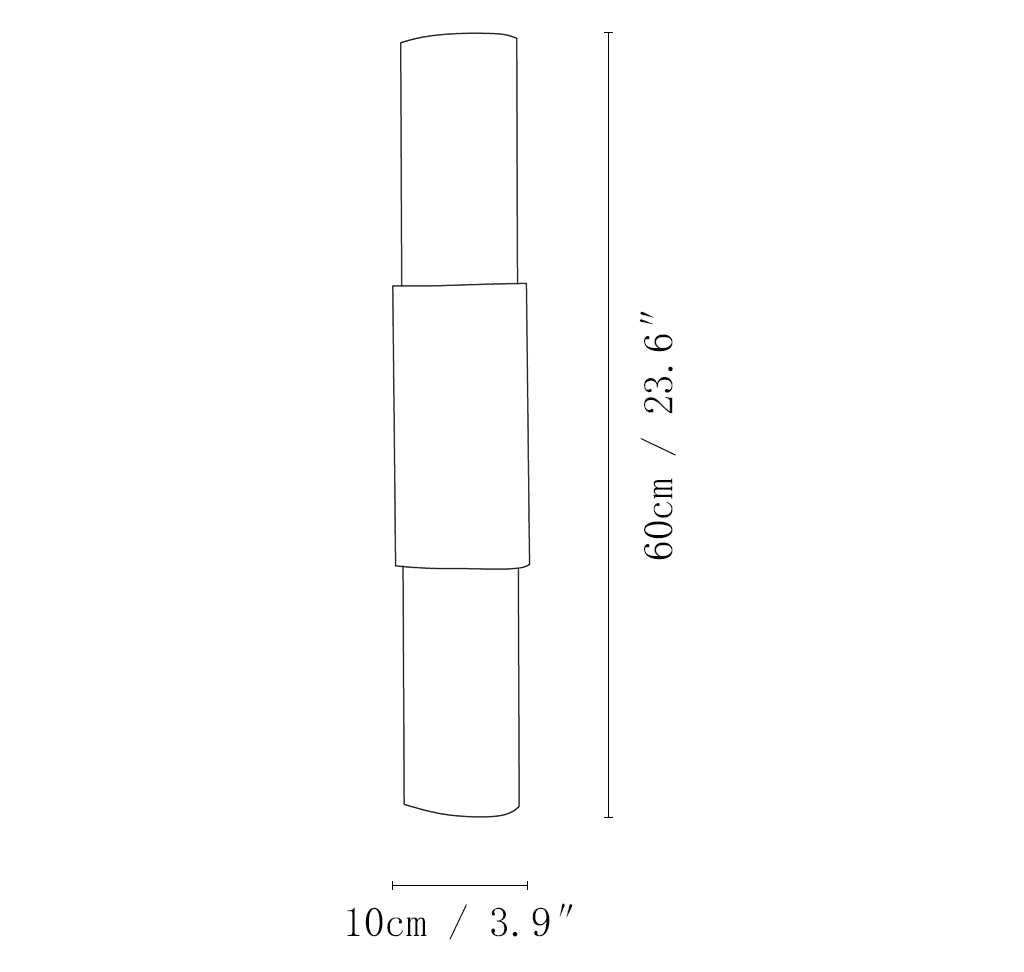 Semi Cylindrical Alba Cascade Alabaster Wall Sconce