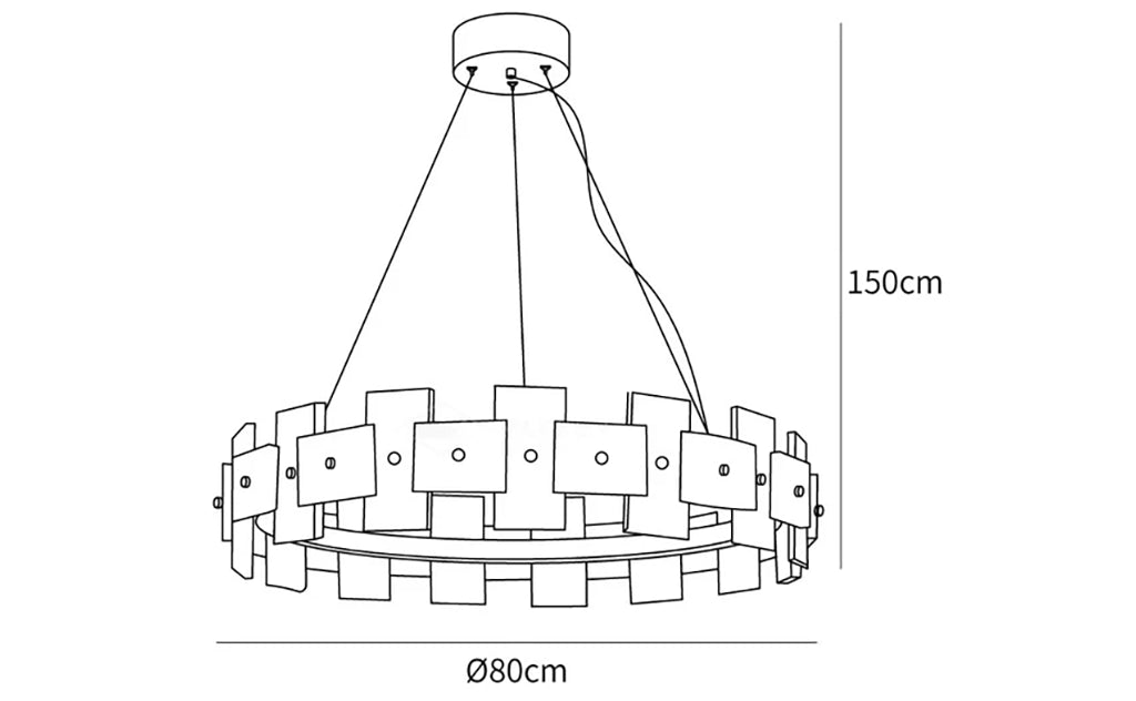 Alabaster Luxury Halo Chandelier