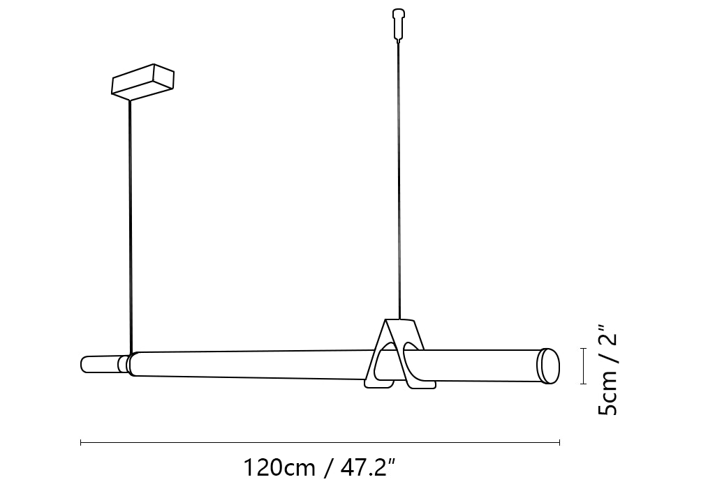 Organic Alabaster Linear Pendant Light