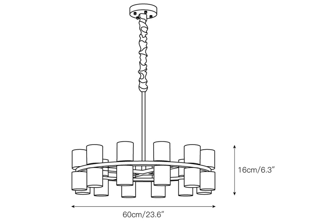 Modern Tabitha Alabaster Chandelier