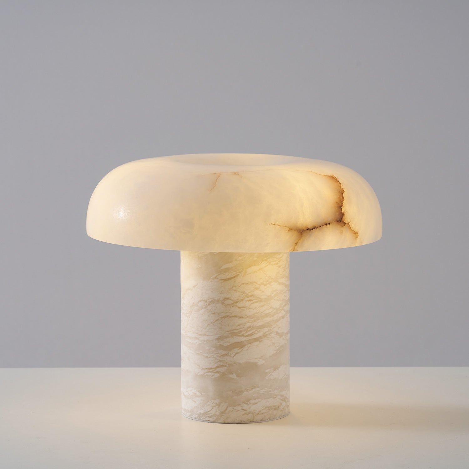 Mushroom Type Alabaster Table Lamp