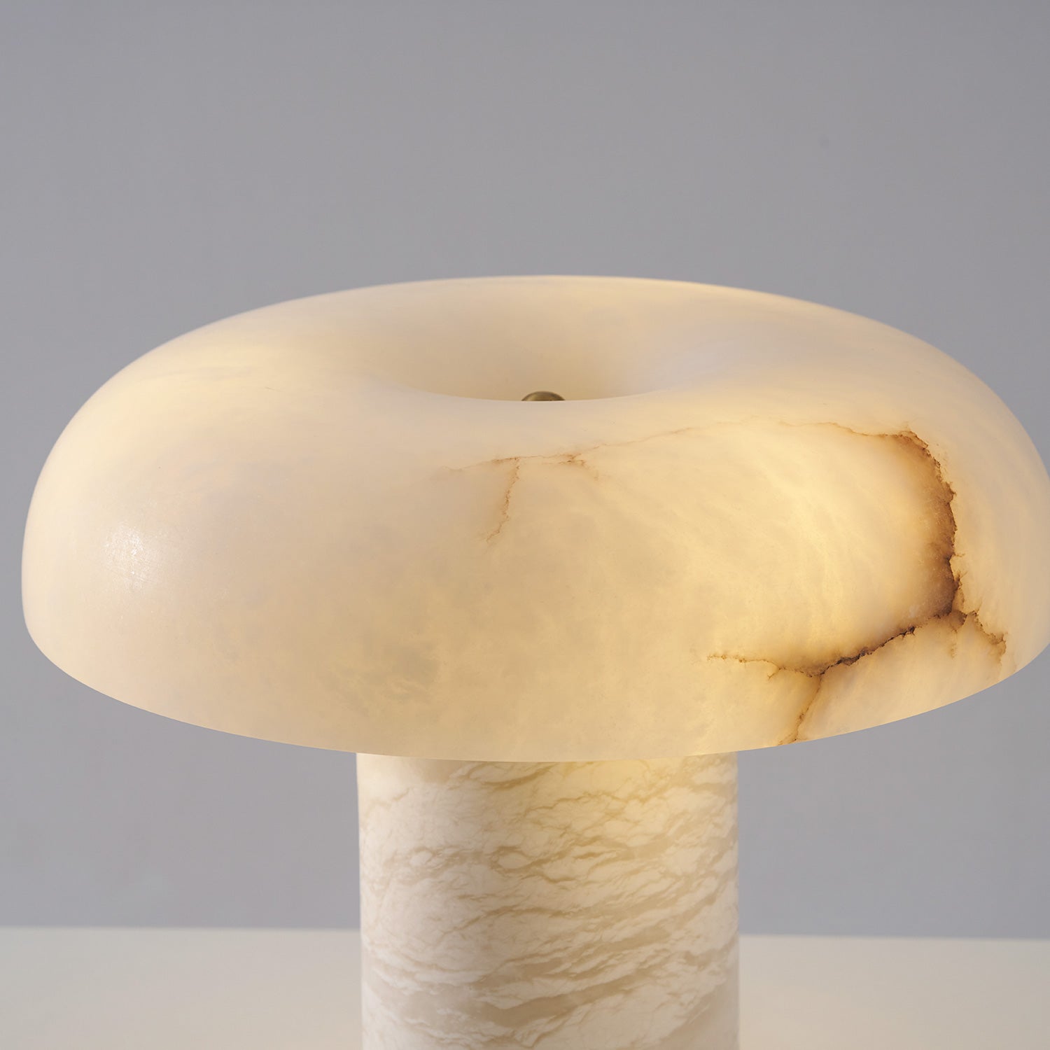 Mushroom Type Alabaster Table Lamp