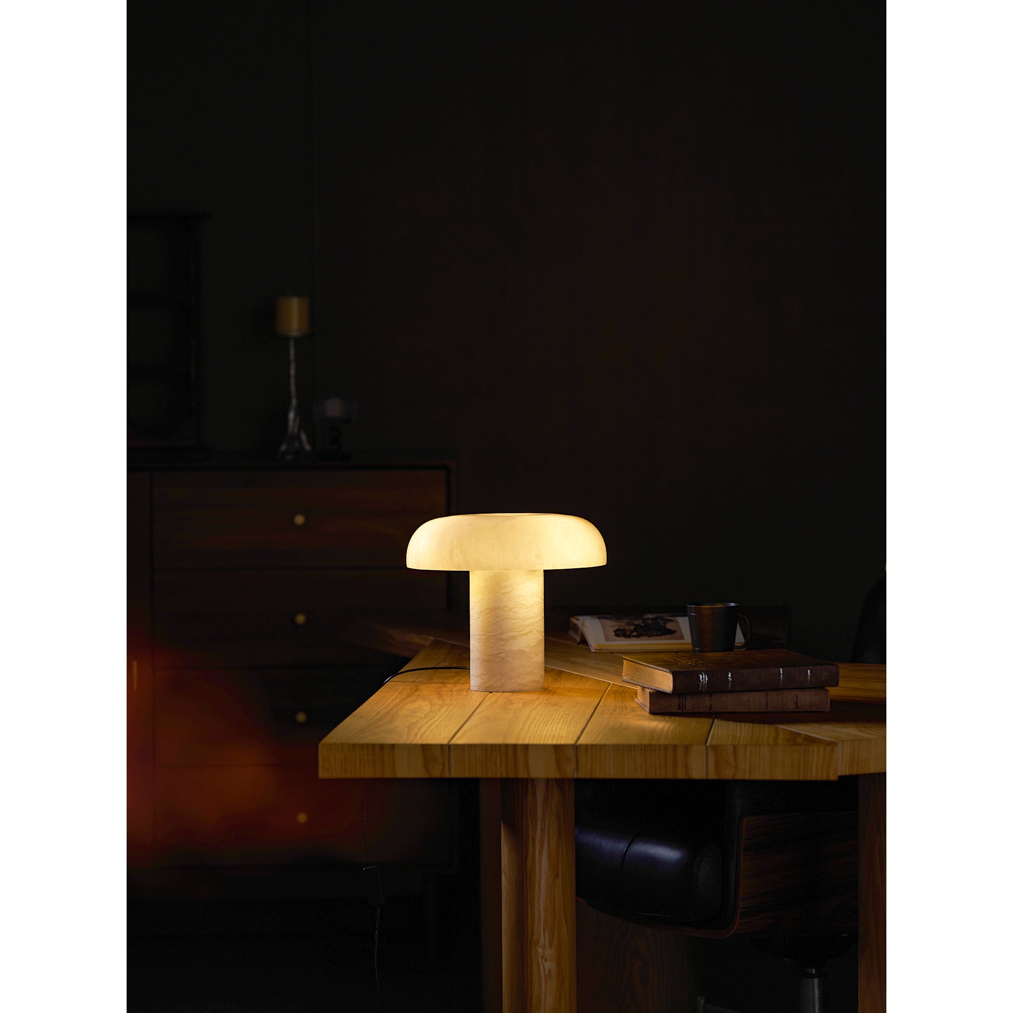 Mushroom Type Alabaster Table Lamp