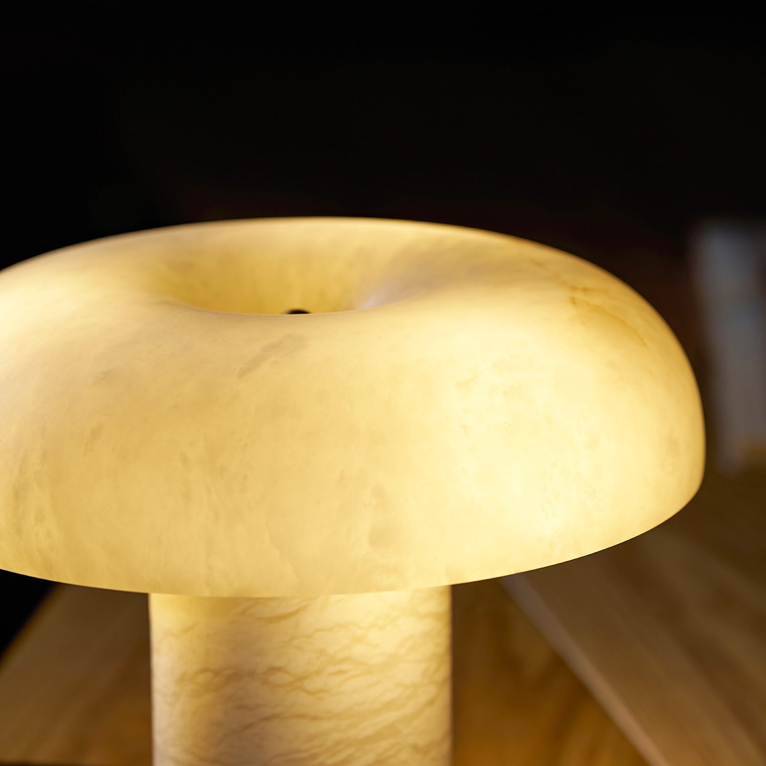 Mushroom Type Alabaster Table Lamp