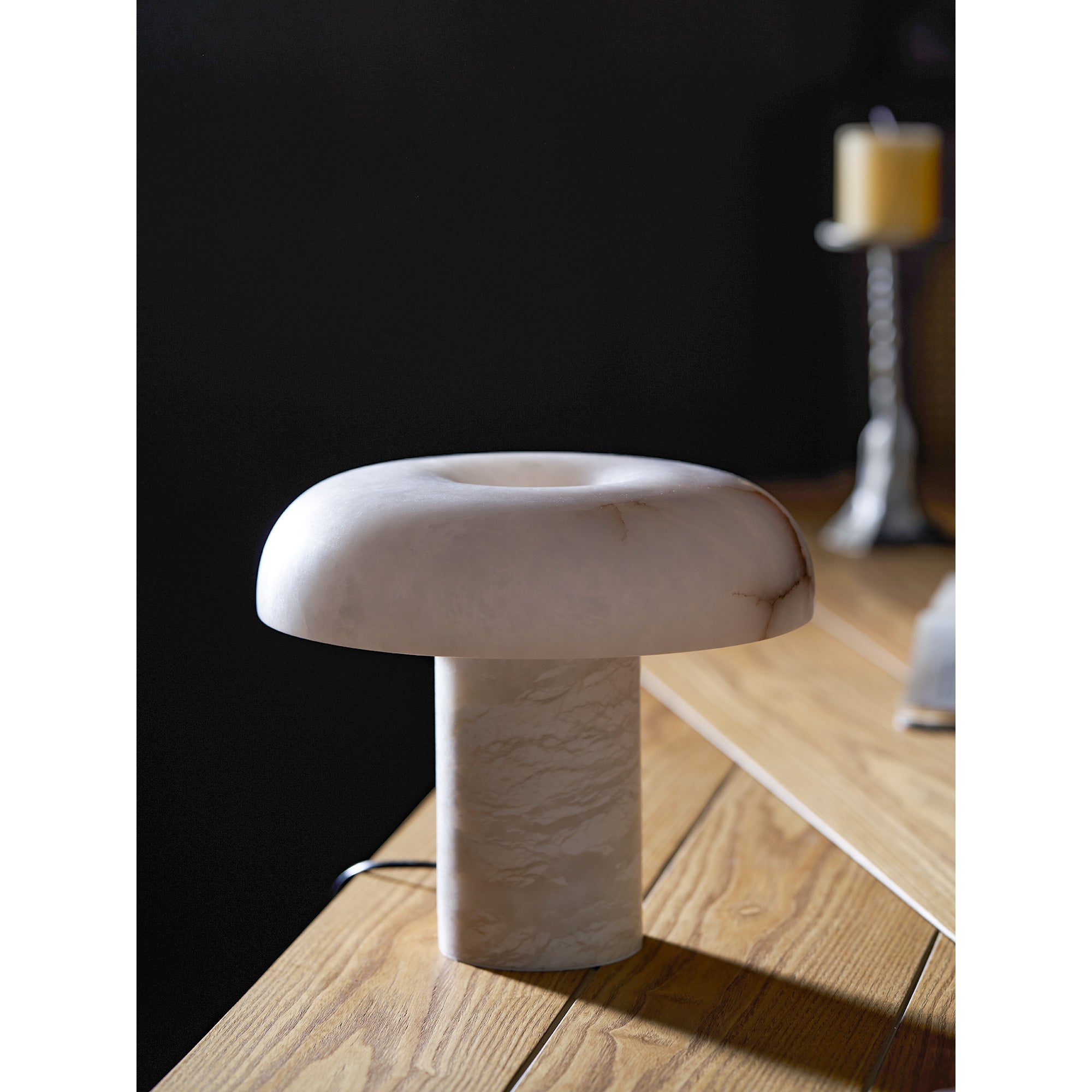Mushroom Type Alabaster Table Lamp