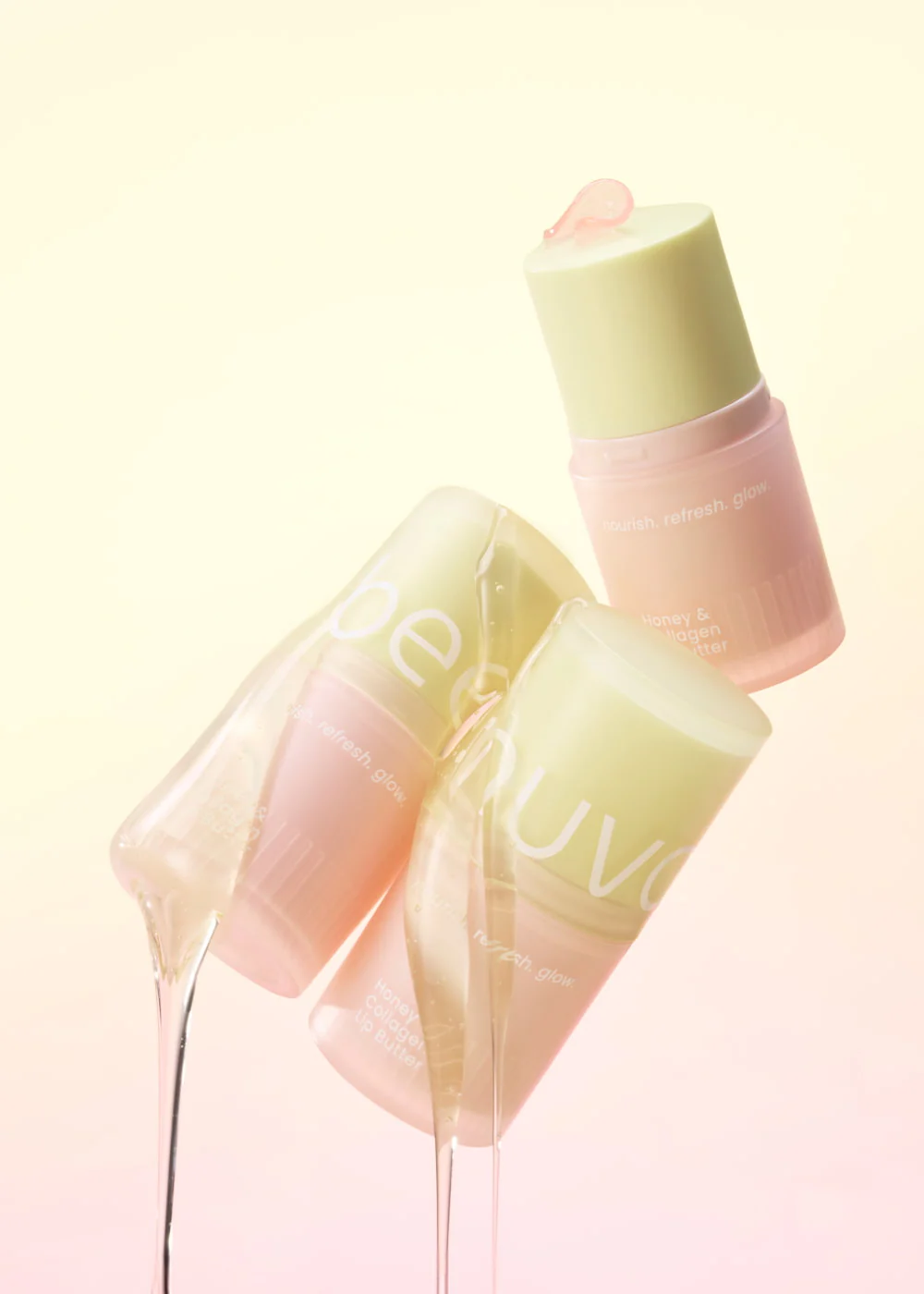 [bee:nuvo] Honey & Collagen Lip Butter Keychain Sett