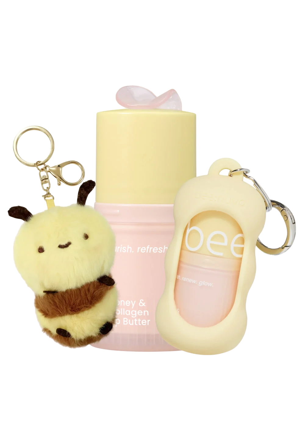 Honey & Collagen Lip Butter Keychain Set