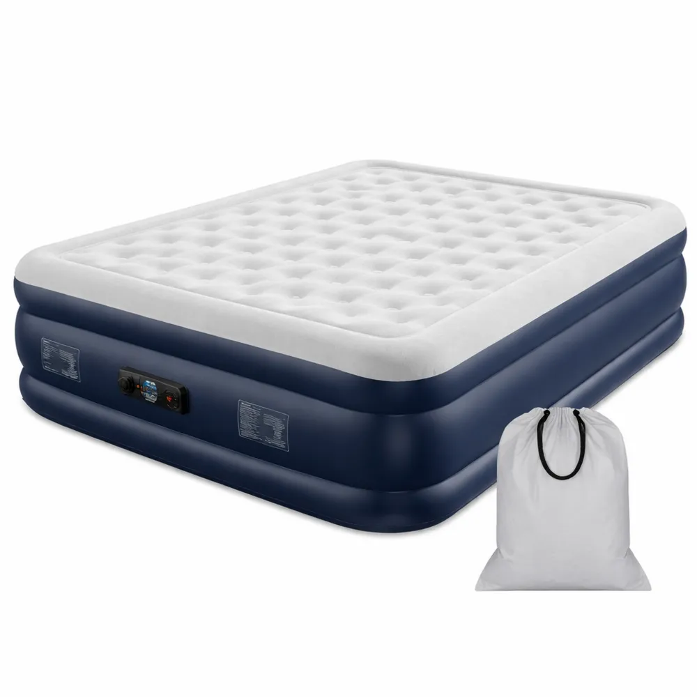 Materasso ad aria matrimoniale autogonfiante con pompa integrata, 203x152x46 cm