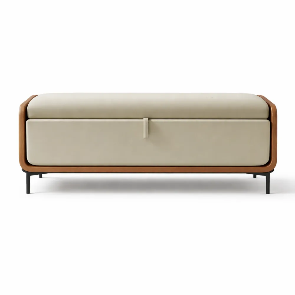 Panca con Contenitore per Camera da Letto, Leggera e Versatile