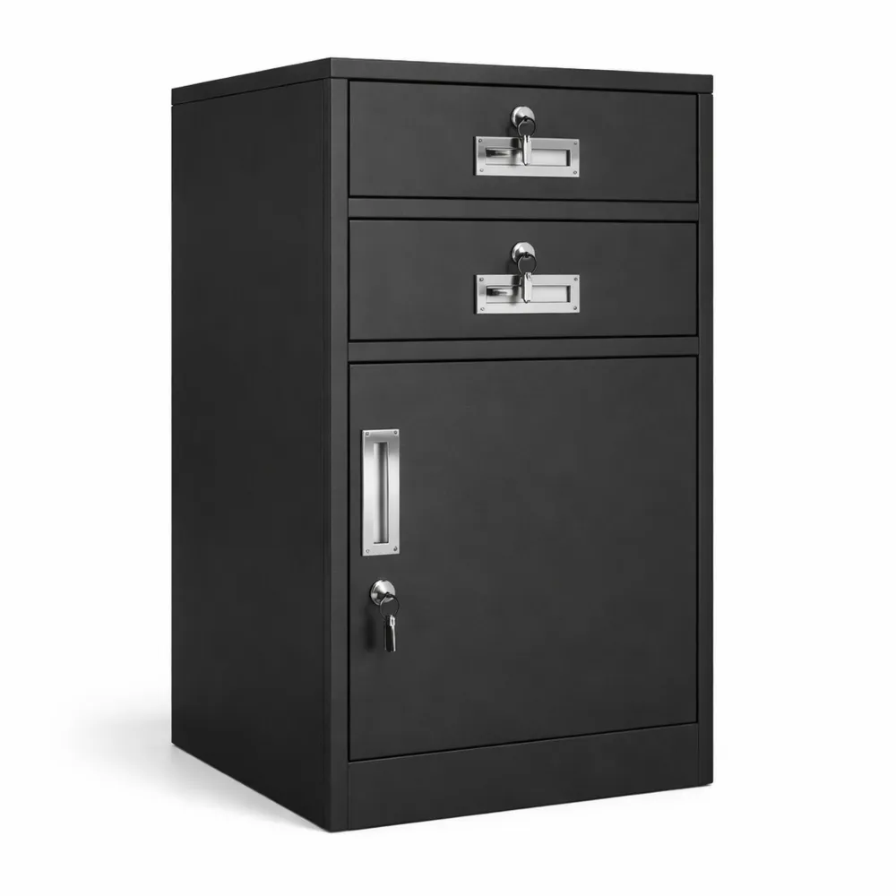 Armadio in metallo con serratura e ripiani regolabili per casa e ufficio